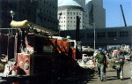 World Trade Center workers and firefighters near Ground Zero
